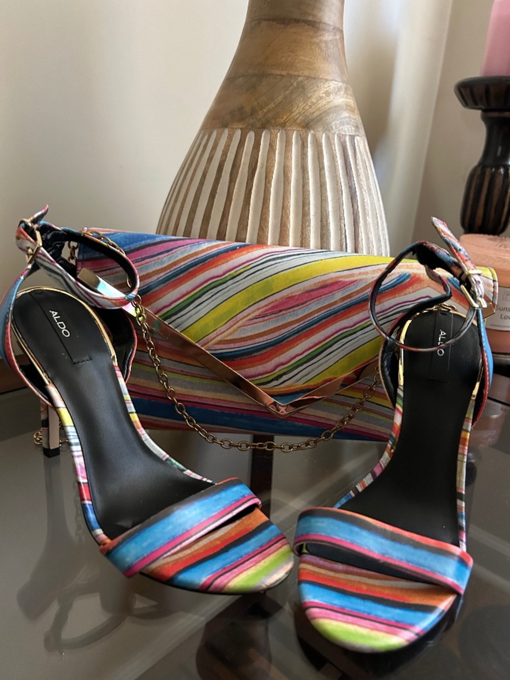 Aldo heels with matching purse